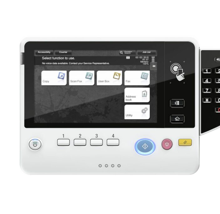 bizhub 4052 display